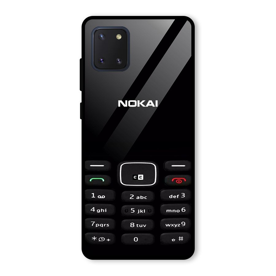 Nokia Bar Print Glass Back Case for Galaxy Note 10 Lite