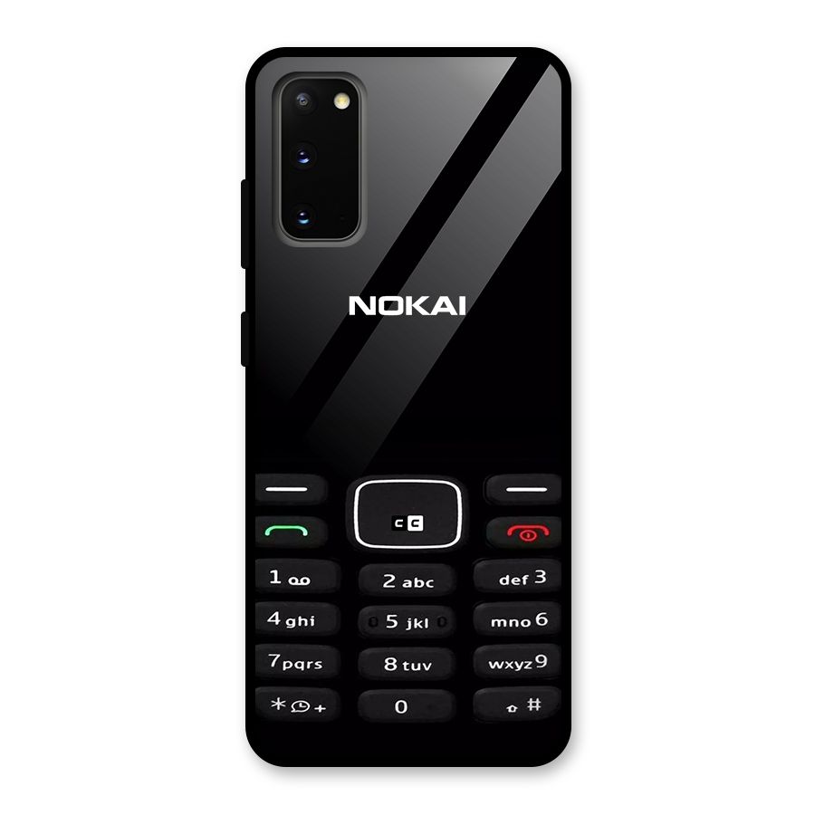 Nokia Bar Print Glass Back Case for Galaxy S20