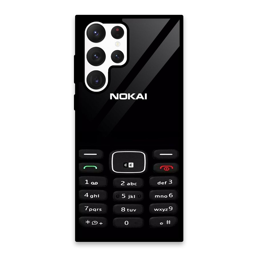 Nokia Bar Print Glass Back Case for Galaxy S22 Ultra 5G