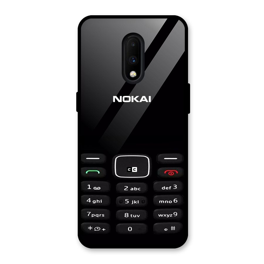 Nokia Bar Print Glass Back Case for OnePlus 7