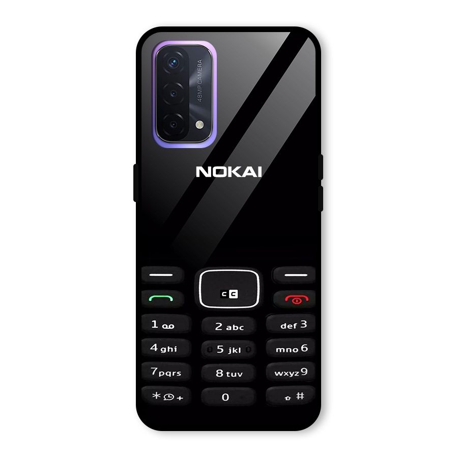 Nokia Bar Print Glass Back Case for Oppo A74 5G