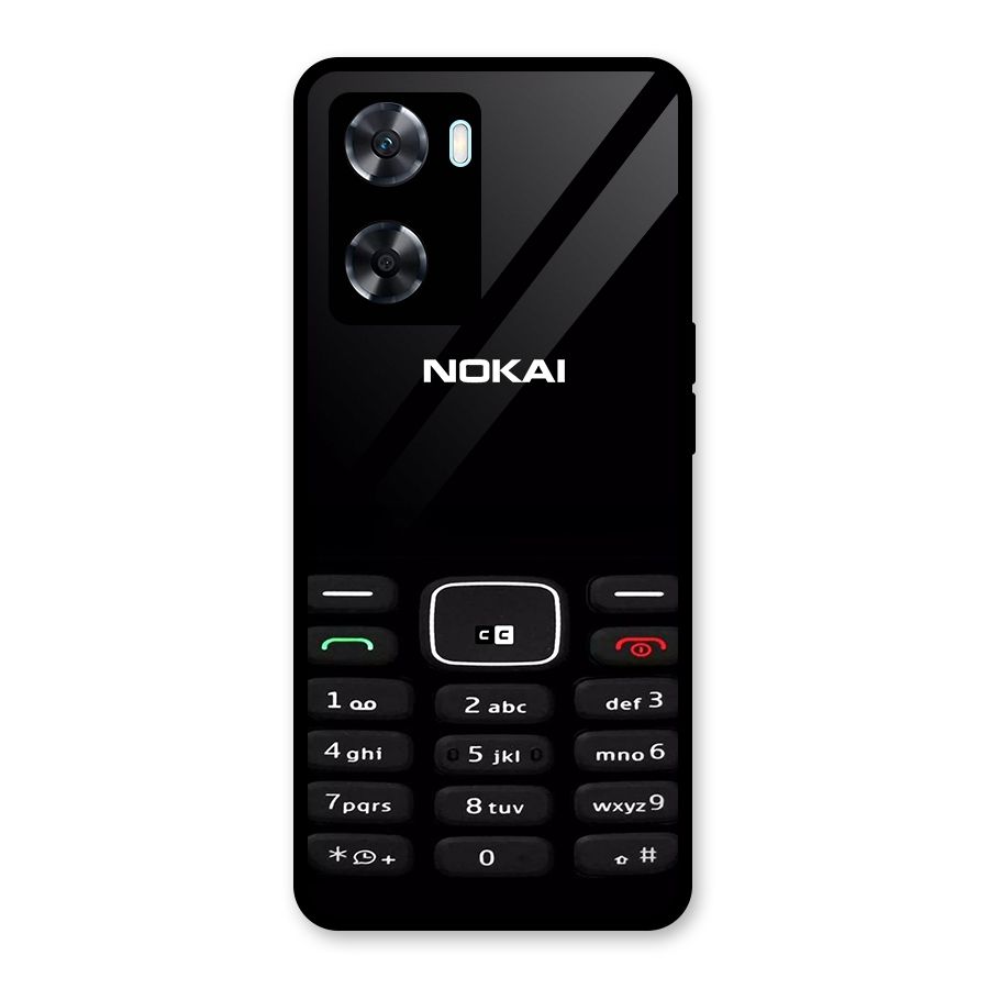 Nokia Bar Print Glass Back Case for Oppo A77