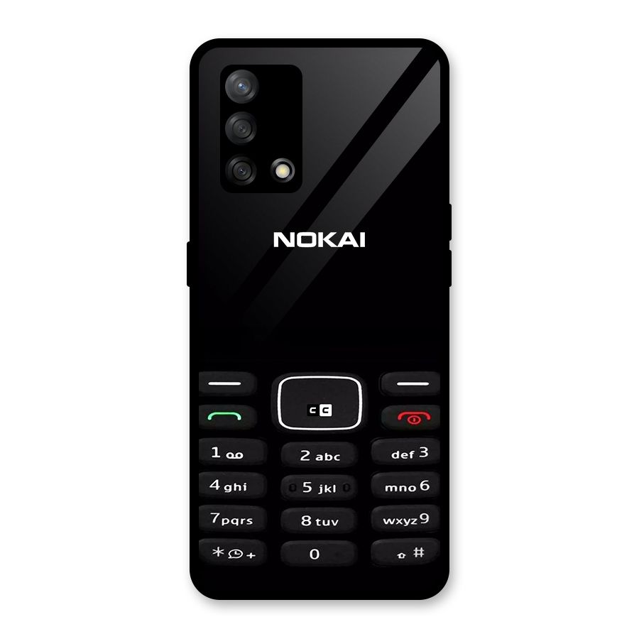 Nokia Bar Print Glass Back Case for Oppo F19