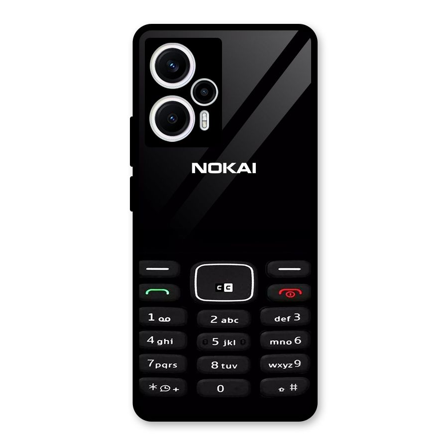 Nokia Bar Print Glass Back Case for Poco F5