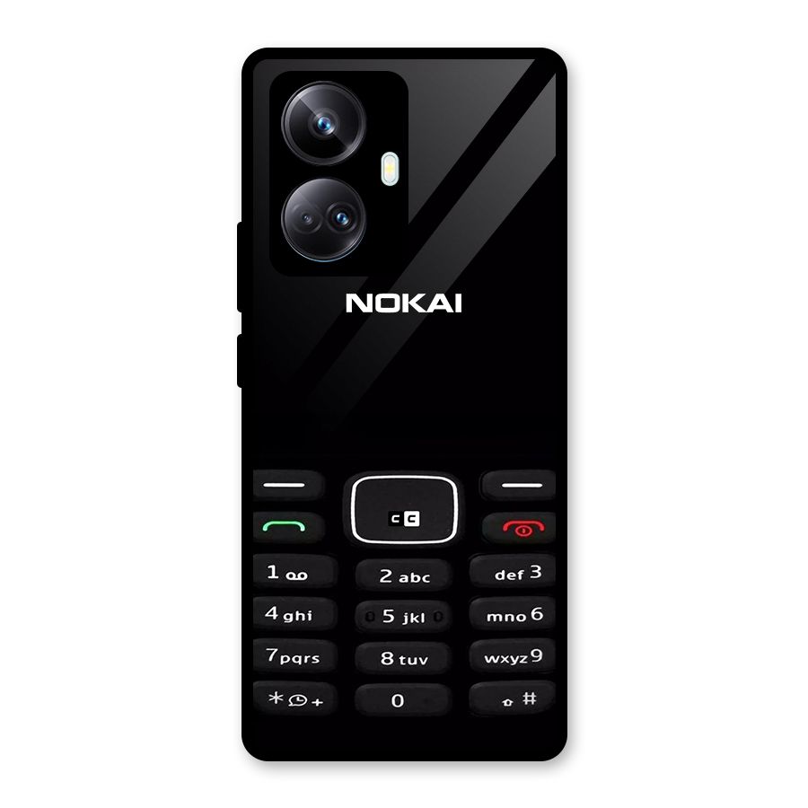 Nokia Bar Print Glass Back Case for Realme 10 Pro Plus