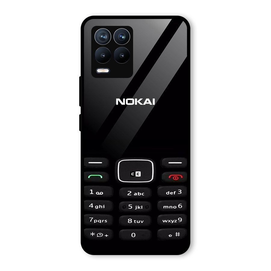 Nokia Bar Print Glass Back Case for Realme 8