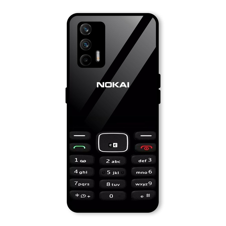 Nokia Bar Print Glass Back Case for Realme X7 Max