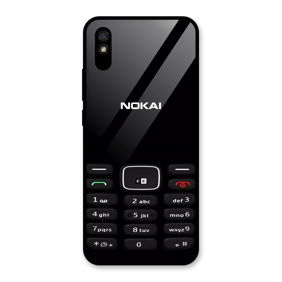 Nokia Bar Print Glass Back Case for Redmi 9A