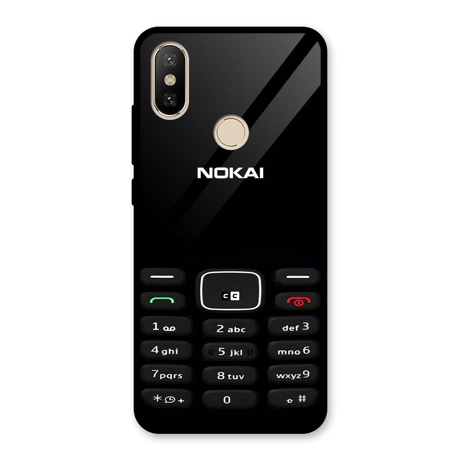 Nokia Bar Print Glass Back Case for Redmi A2