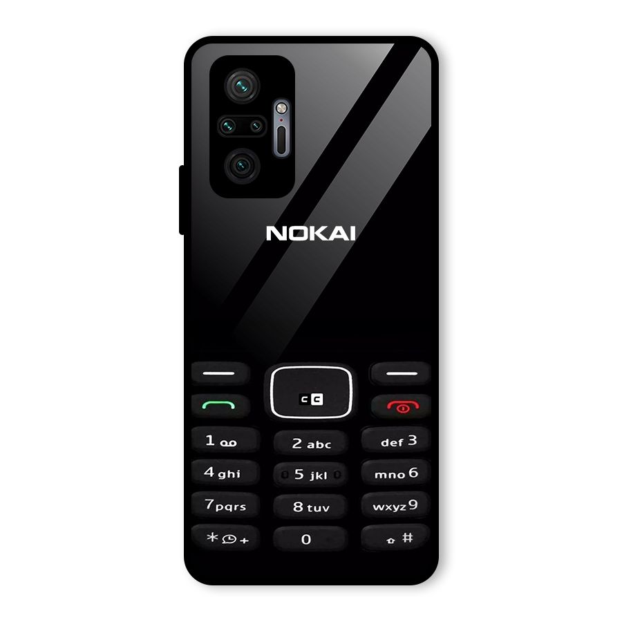 Nokia Bar Print Glass Back Case for Redmi Note 10 Pro