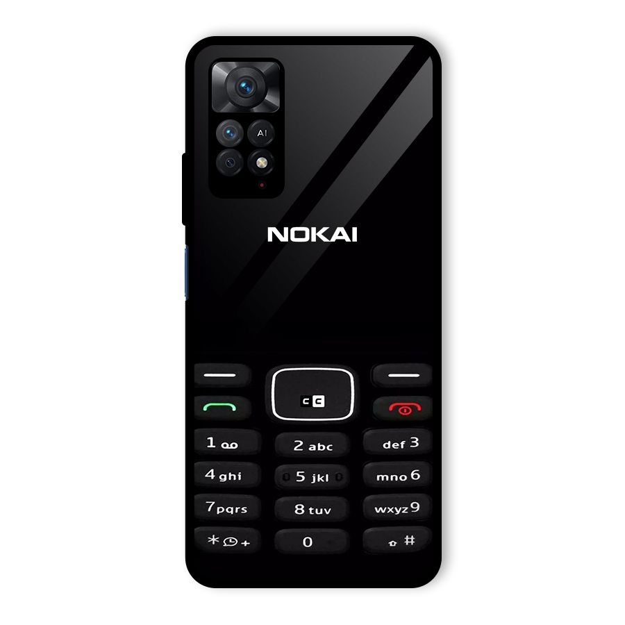 Nokia Bar Print Glass Back Case for Redmi Note 11 Pro