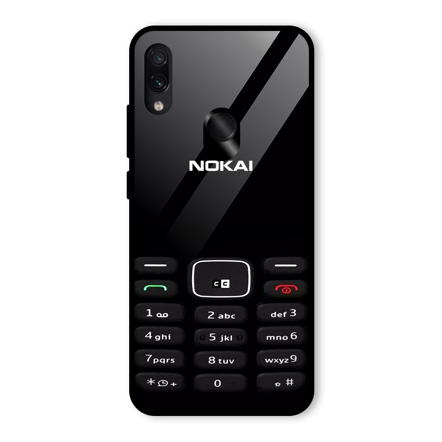 Nokia Bar Print Glass Back Case for Redmi Note 7 Pro