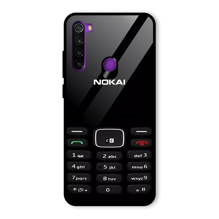 Nokia Bar Print Glass Back Case for Redmi Note 8