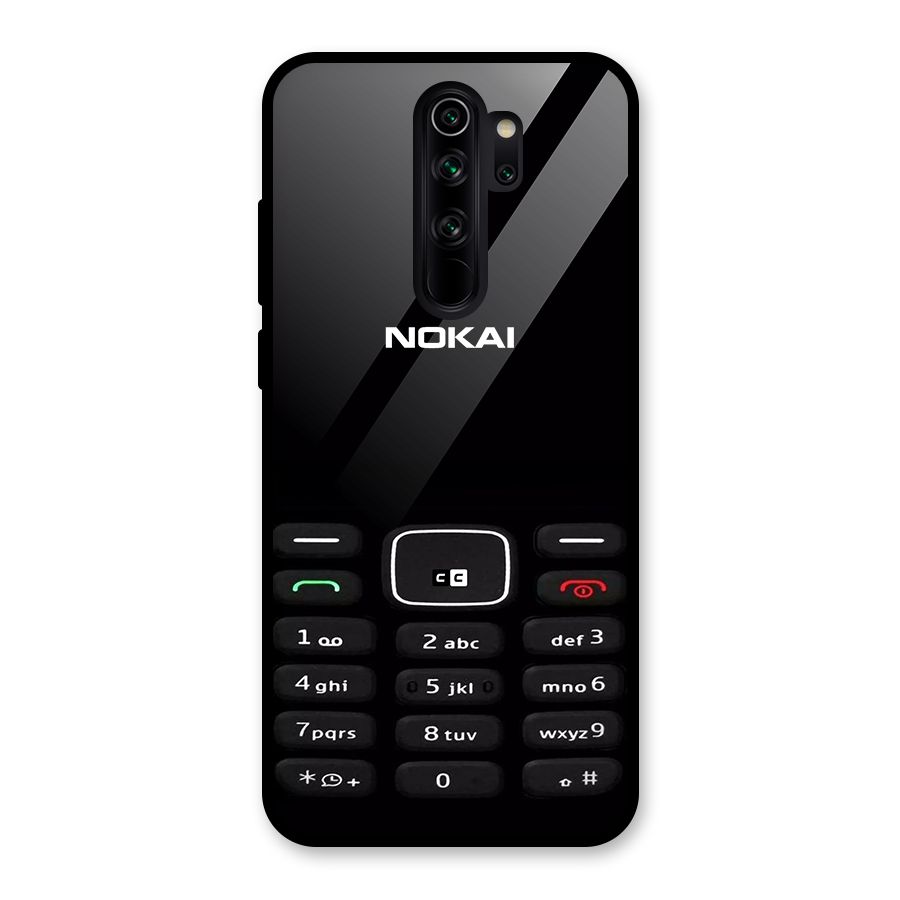 Nokia Bar Print Glass Back Case for Redmi Note 8 Pro