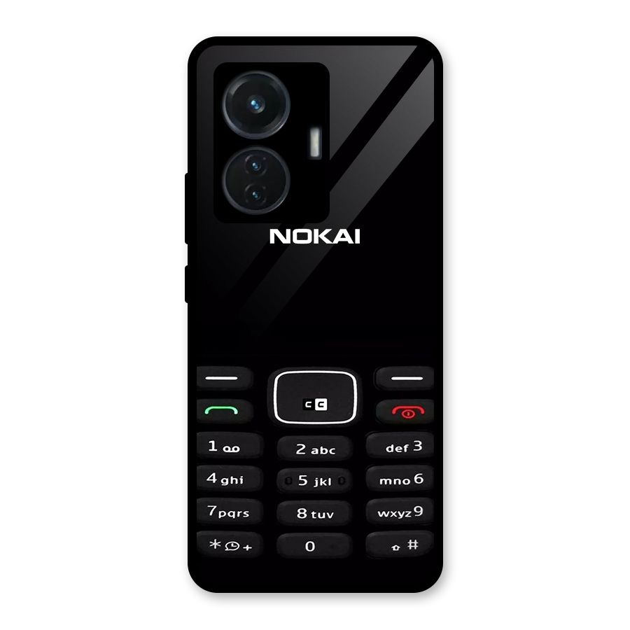 Nokia Bar Print Glass Back Case for Vivo T1 44W
