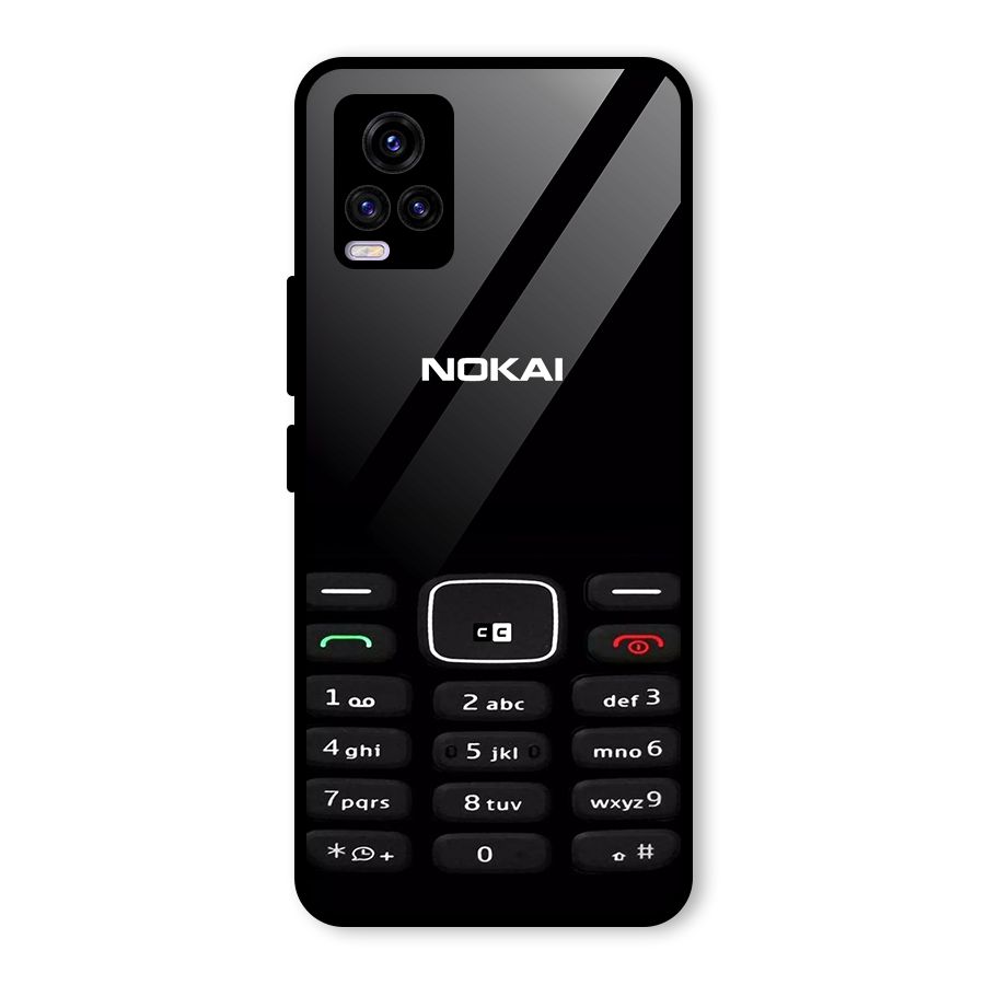 Nokia Bar Print Glass Back Case for Vivo V20 2021