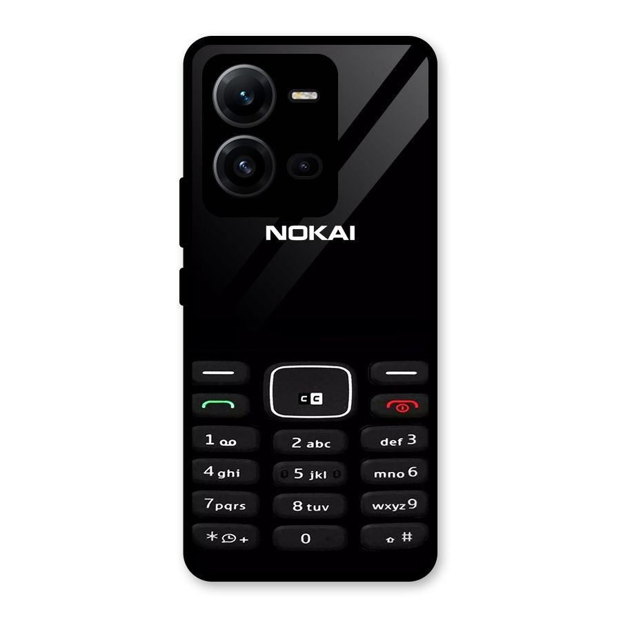 Nokia Bar Print Glass Back Case for Vivo V25