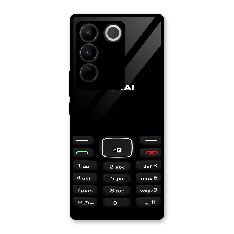 Nokia Bar Print Glass Back Case for Vivo V27