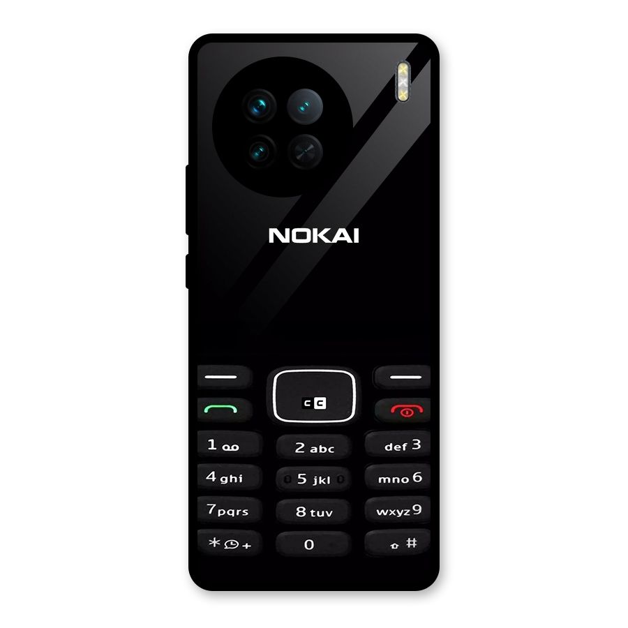 Nokia Bar Print Glass Back Case for Vivo X90
