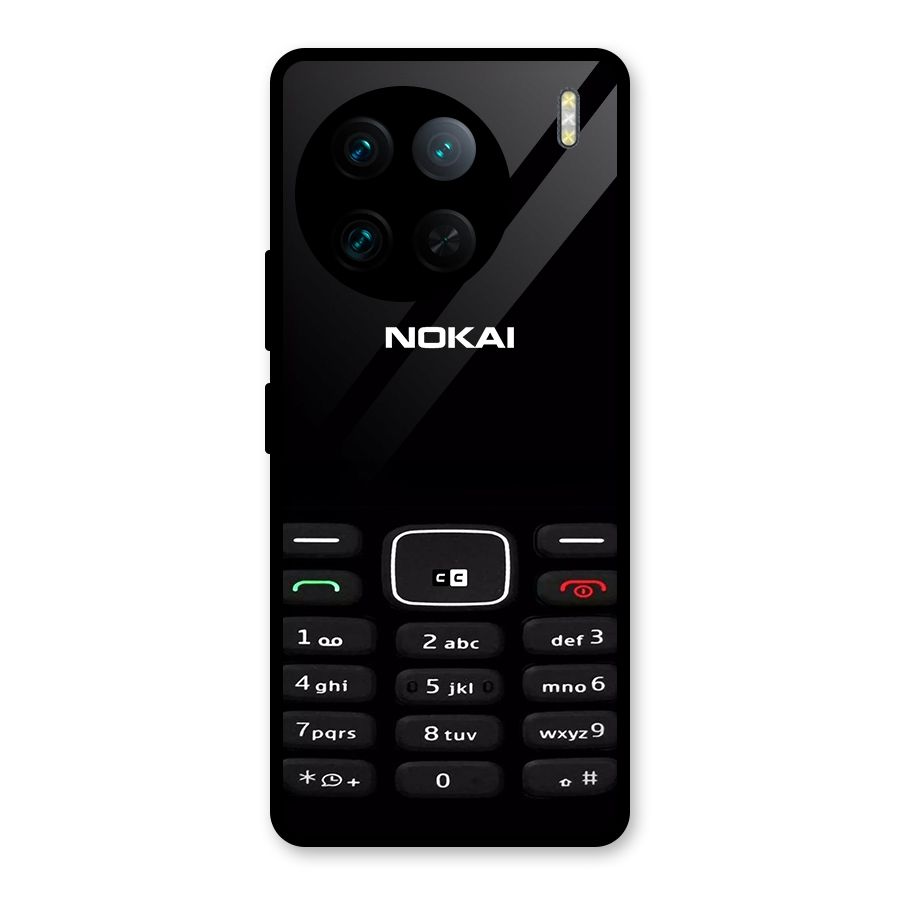 Nokia Bar Print Glass Back Case for Vivo X90 Pro