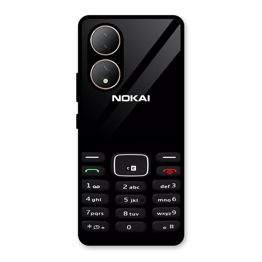 Nokia Bar Print Glass Back Case for Vivo Y100A