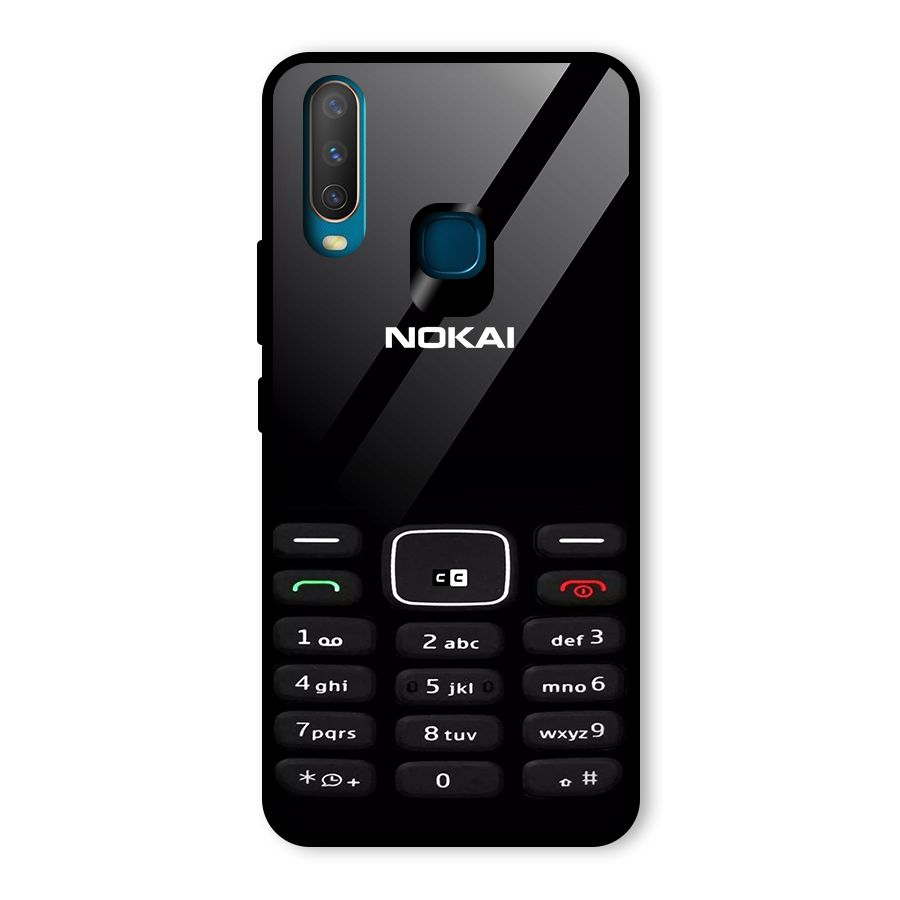 Nokia Bar Print Glass Back Case for Vivo Y17