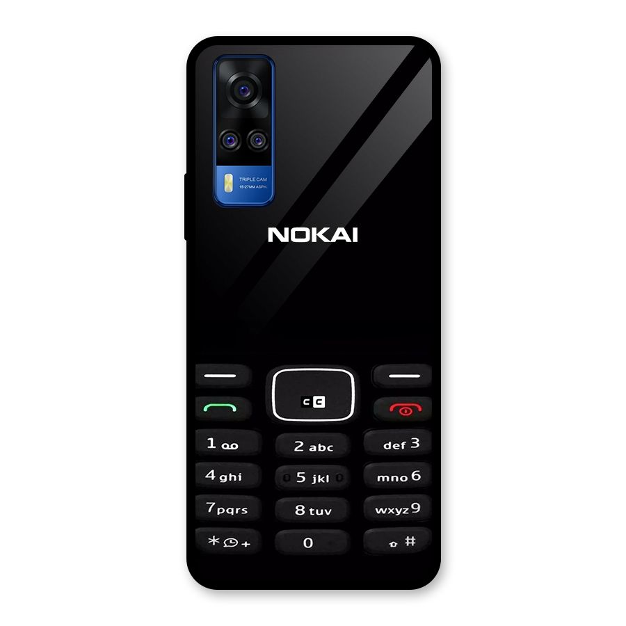 Nokia Bar Print Glass Back Case for Vivo Y31