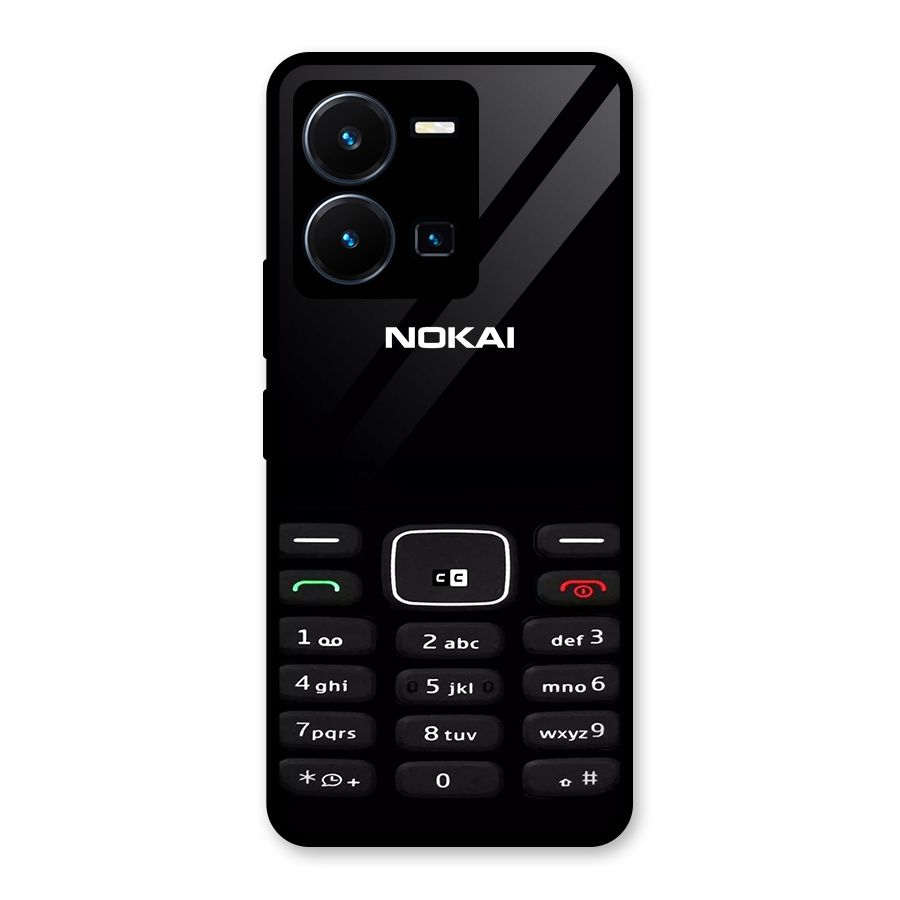 Nokia Bar Print Glass Back Case for Vivo Y35