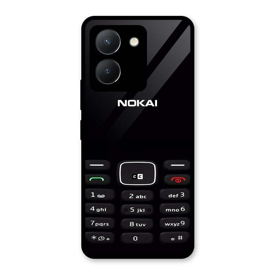 Nokia Bar Print Glass Back Case for Vivo Y36