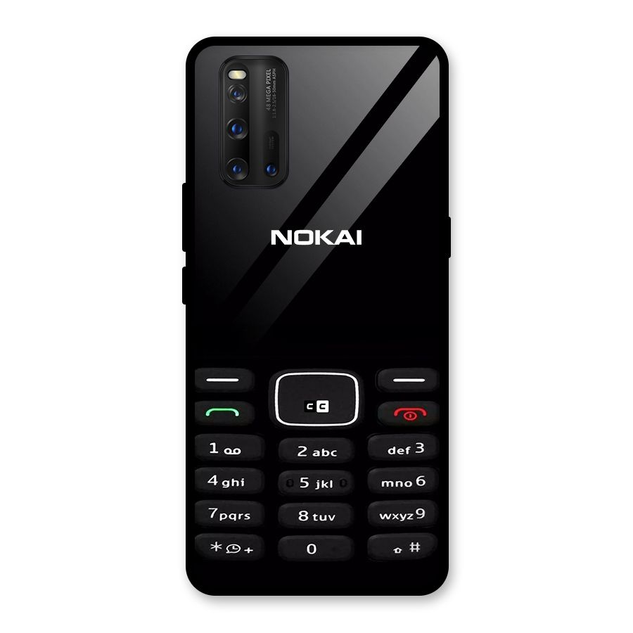 Nokia Bar Print Glass Back Case for Vivo iQOO 3