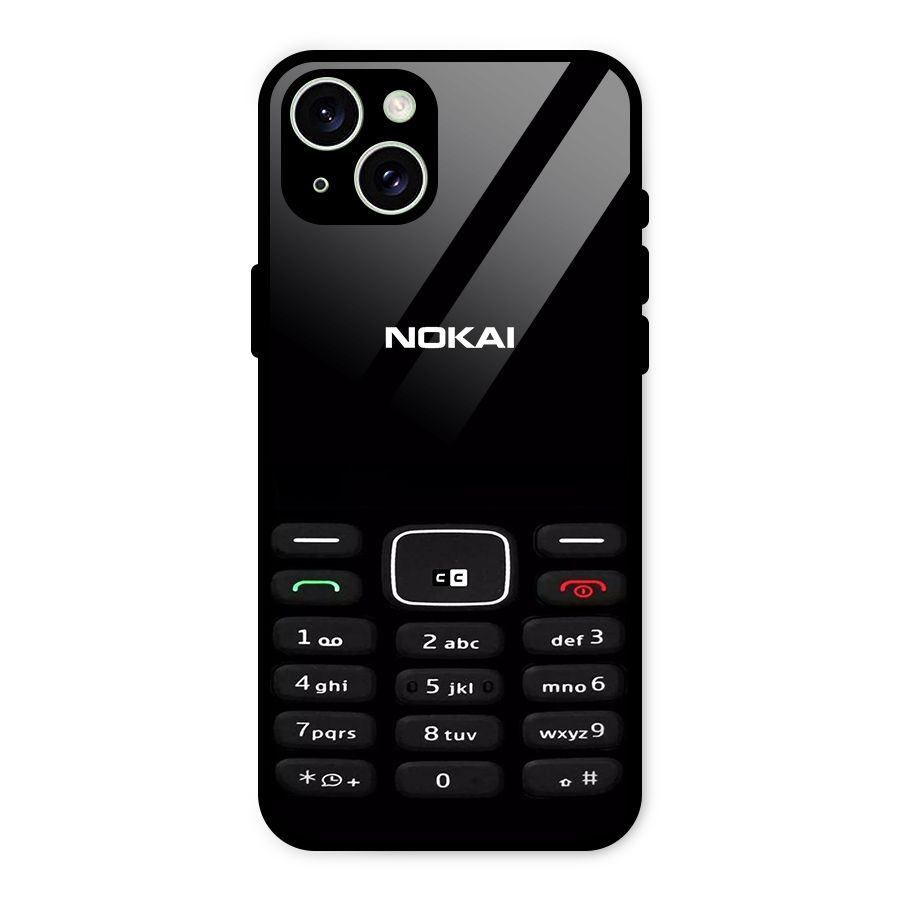 Nokia Bar Print Glass Back Case for iPhone 15 Plus