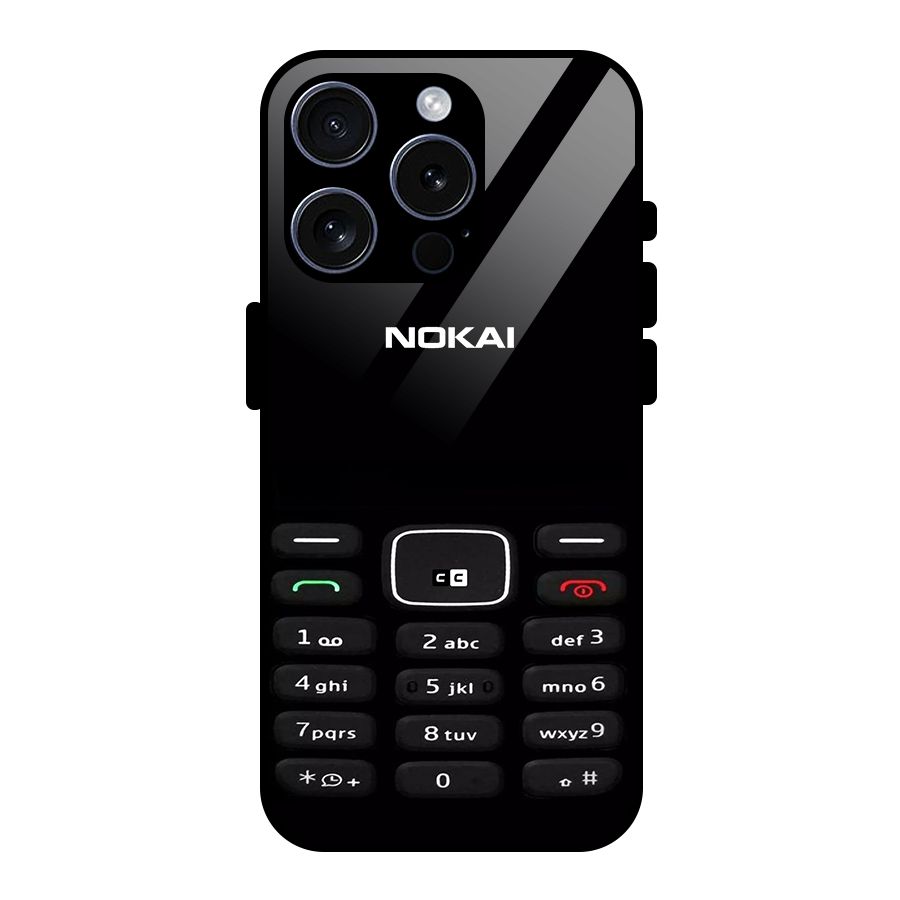 Nokia Bar Print Glass Back Case for iPhone 15 Pro
