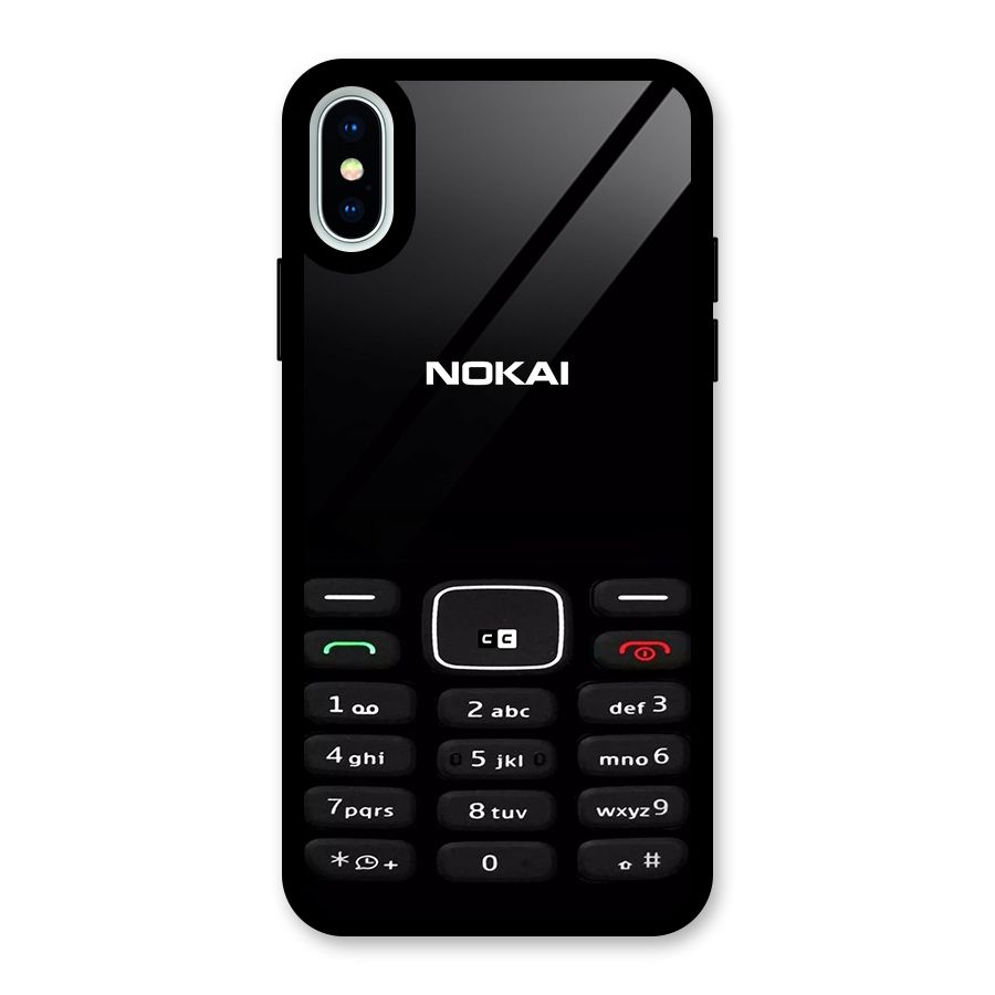 Nokia Bar Print Glass Back Case for iPhone XS