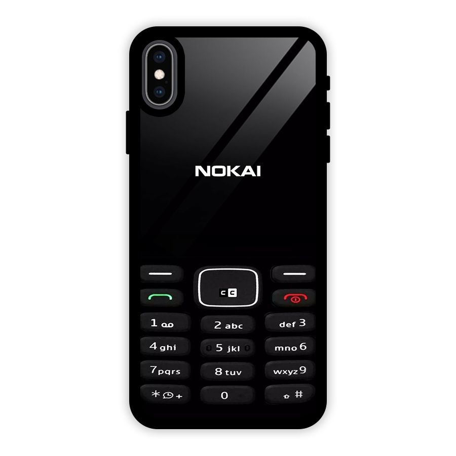 Nokia Bar Print Glass Back Case for iPhone XS Max