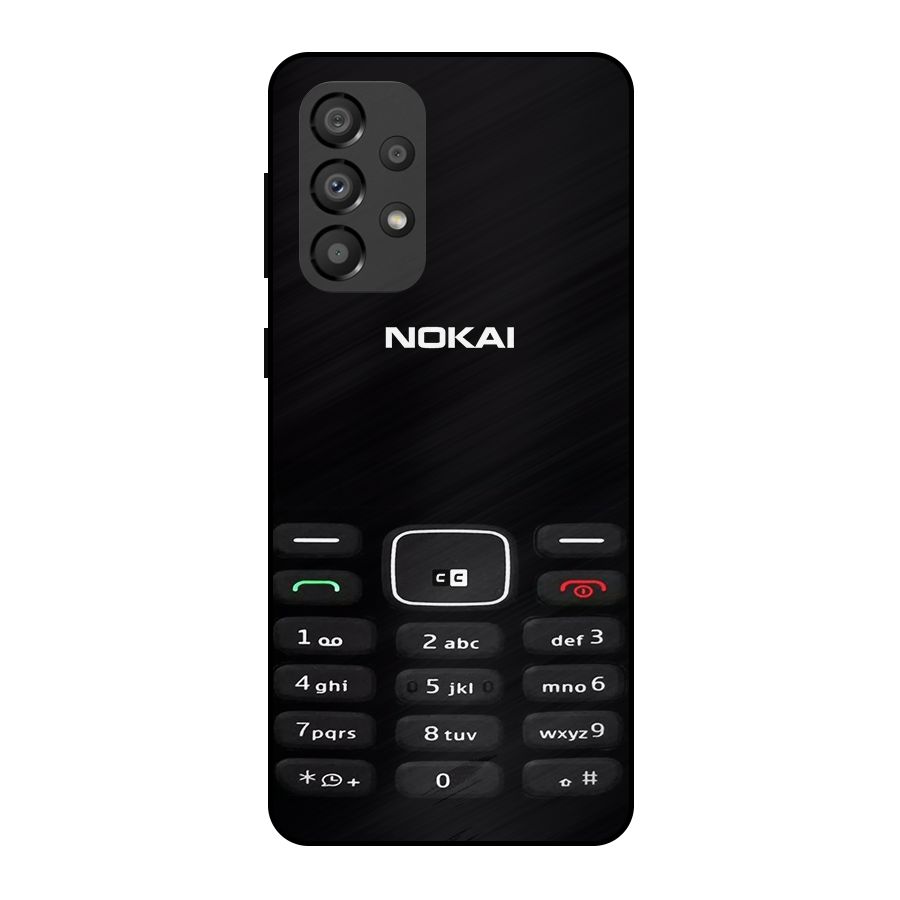 Nokia Bar Print Metal Back Case for Galaxy A33 5G