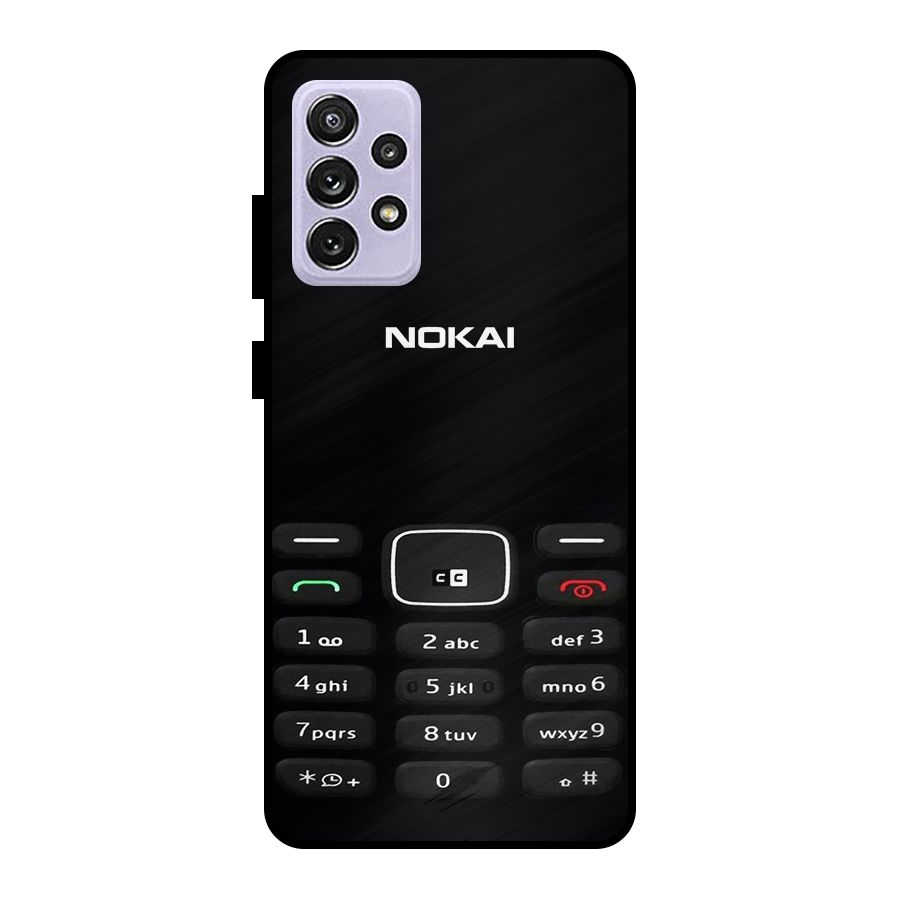 Nokia Bar Print Metal Back Case for Galaxy A72
