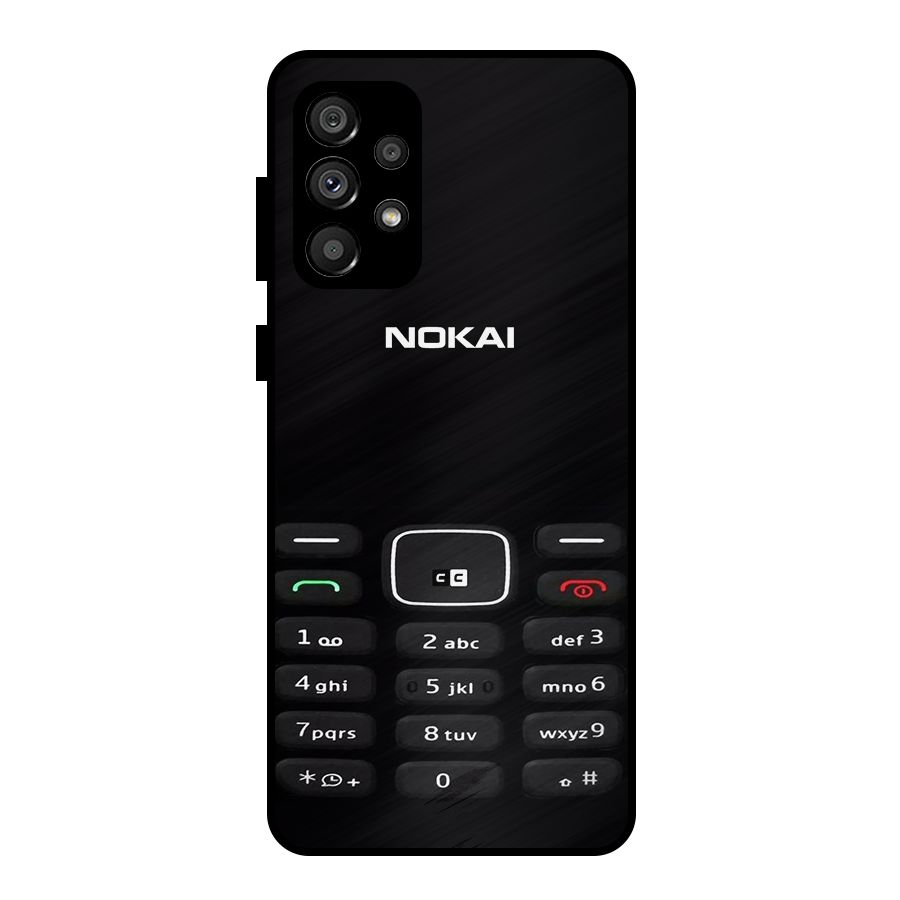 Nokia Bar Print Metal Back Case for Galaxy A73 5G