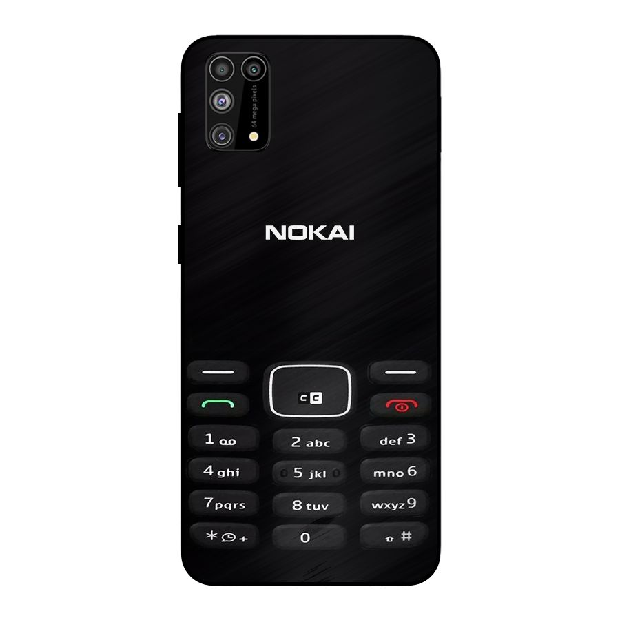 Nokia Bar Print Metal Back Case for Galaxy F41