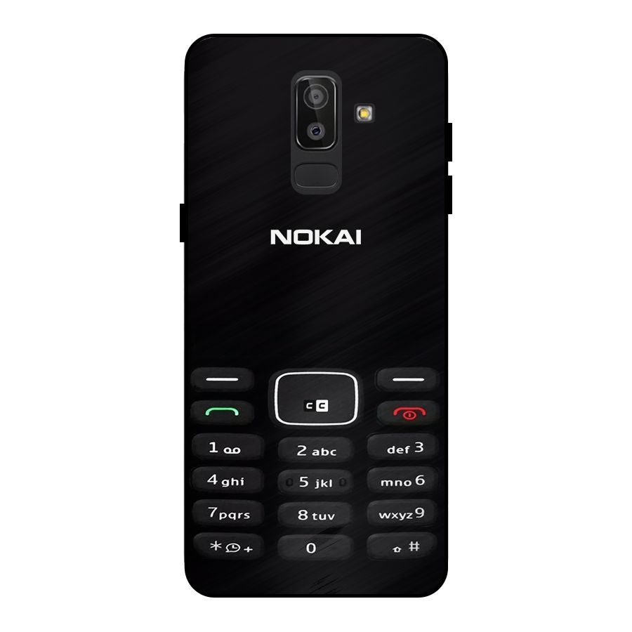 Nokia Bar Print Metal Back Case for Galaxy J8