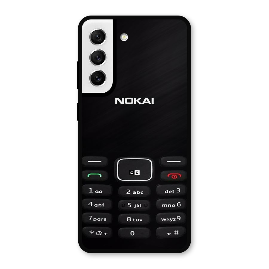 Nokia Bar Print Metal Back Case for Galaxy S21 FE 5G