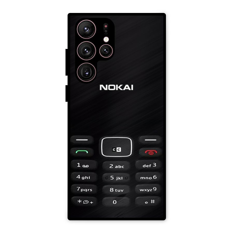 Nokia Bar Print Metal Back Case for Galaxy S22 Ultra 5G