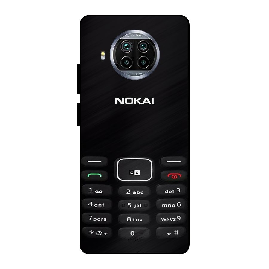 Nokia Bar Print Metal Back Case for Mi 10i