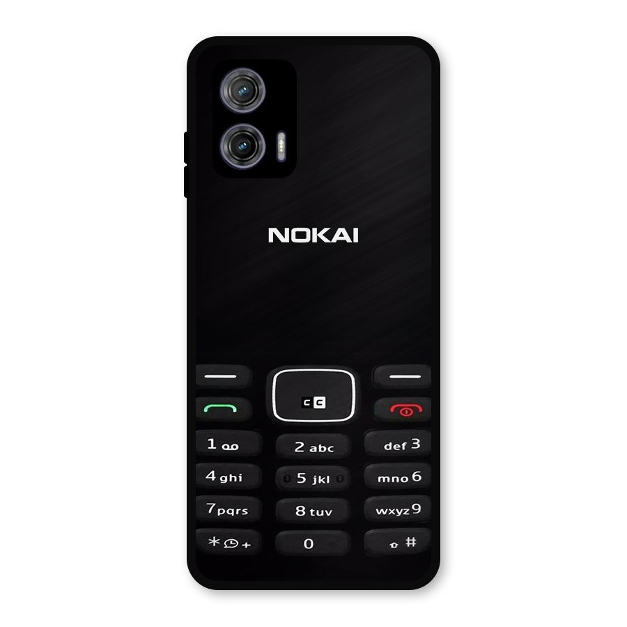 Nokia Bar Print Metal Back Case for Moto G73
