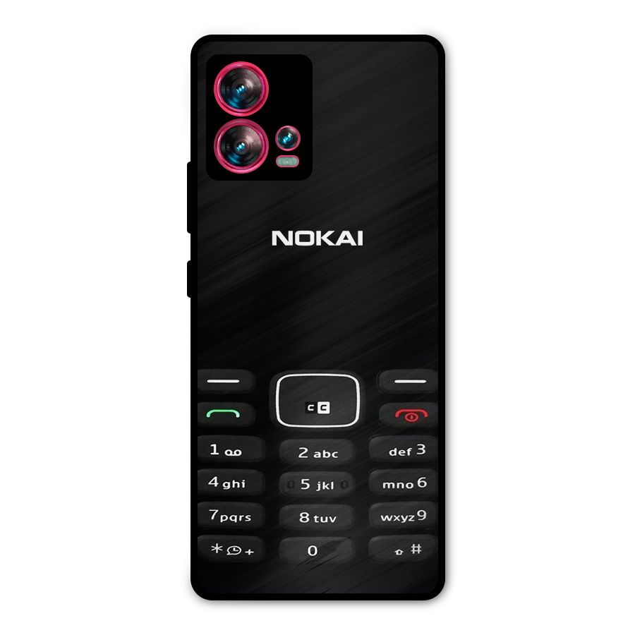 Nokia Bar Print Metal Back Case for Motorola Edge 30 Fusion