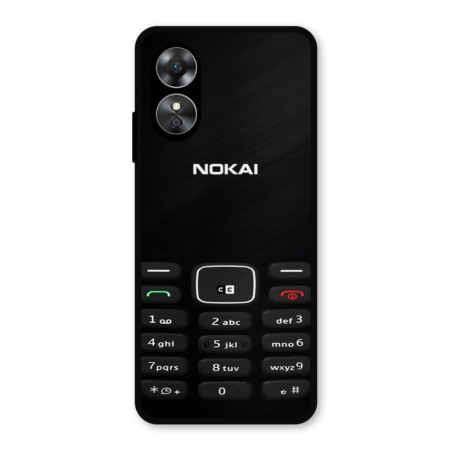Nokia Bar Print Metal Back Case for Oppo A17