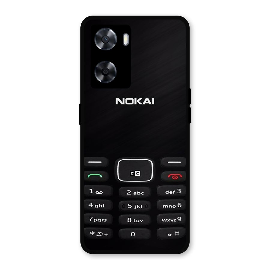 Nokia Bar Print Metal Back Case for Oppo A57 2022