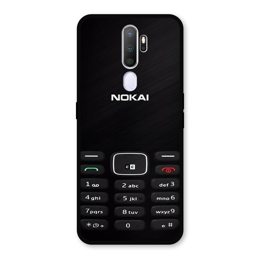 Nokia Bar Print Metal Back Case for Oppo A5 (2020)