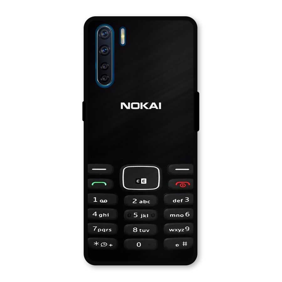 Nokia Bar Print Metal Back Case for Oppo F15
