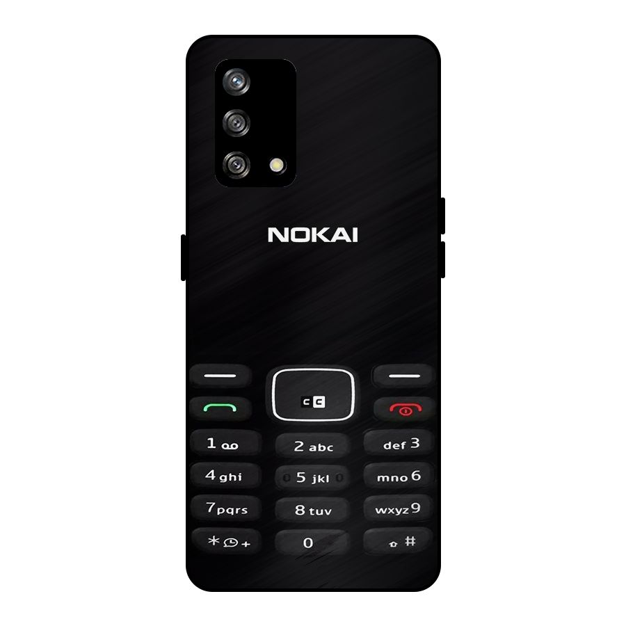Nokia Bar Print Metal Back Case for Oppo F19