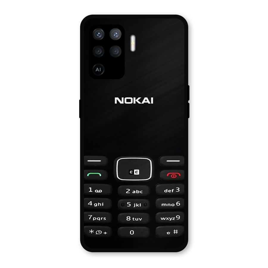 Nokia Bar Print Metal Back Case for Oppo F19 Pro